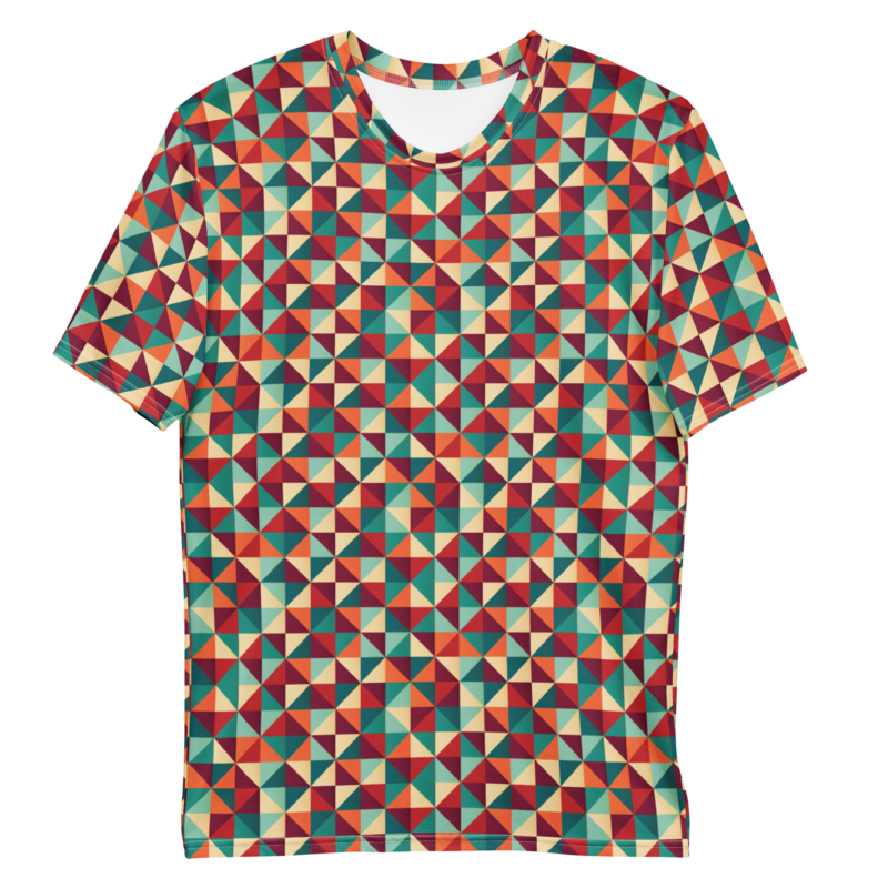 "Farbenspiel im Geometrie-Labyrinth" - Unisex T-Shirt – Allover – HOB Products