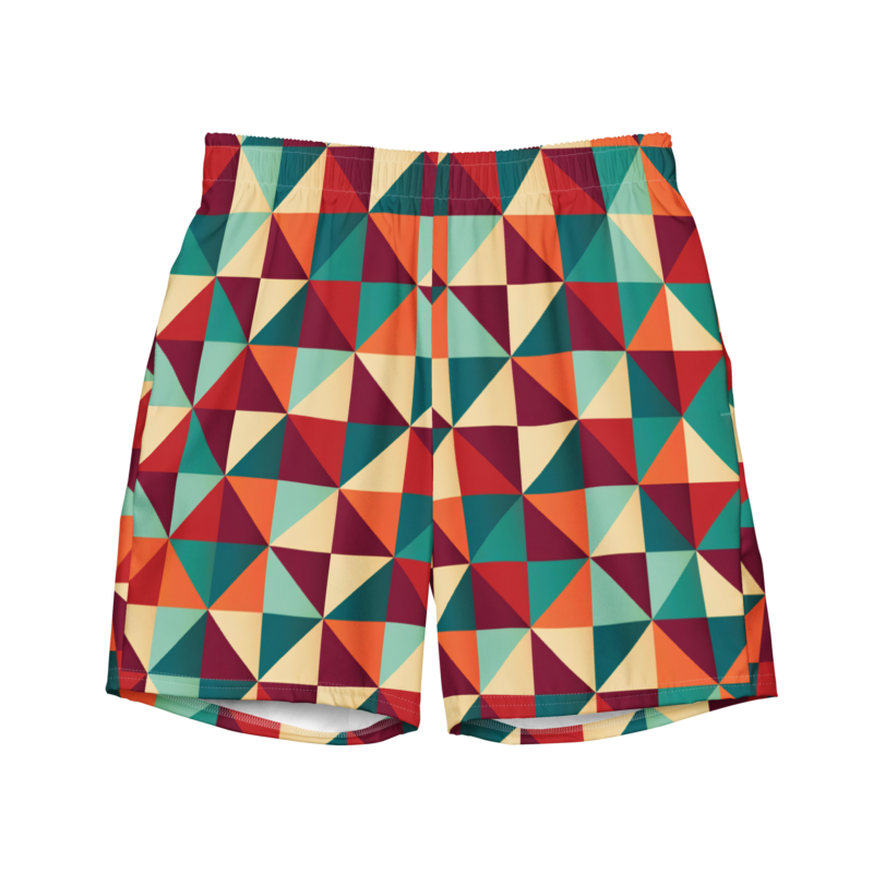 "Farbenspiel im Geometrie-Labyrinth" - Herren-Badehosen – Allover – HOB Products