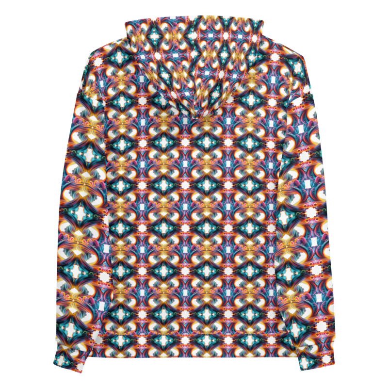 "Farbexplosion im Wirbelwind" - Unisex-Kapuzenpullover – Allover – HOB Products
