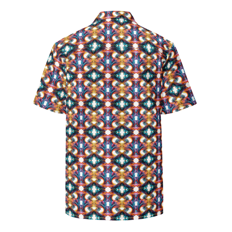 "Farbexplosion im Wirbelwind" - Unisex Hemd mit Knöpfen – Allover – HOB Products