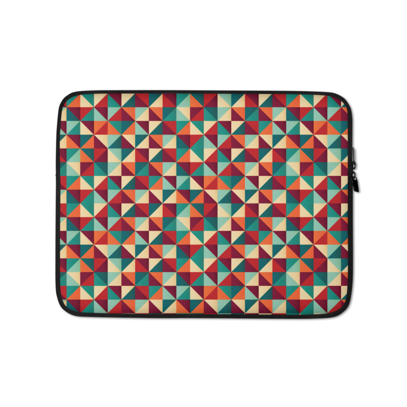 "Farbenspiel im Geometrie-Labyrinth" - Laptop-Tasche – Allover – HOB Products