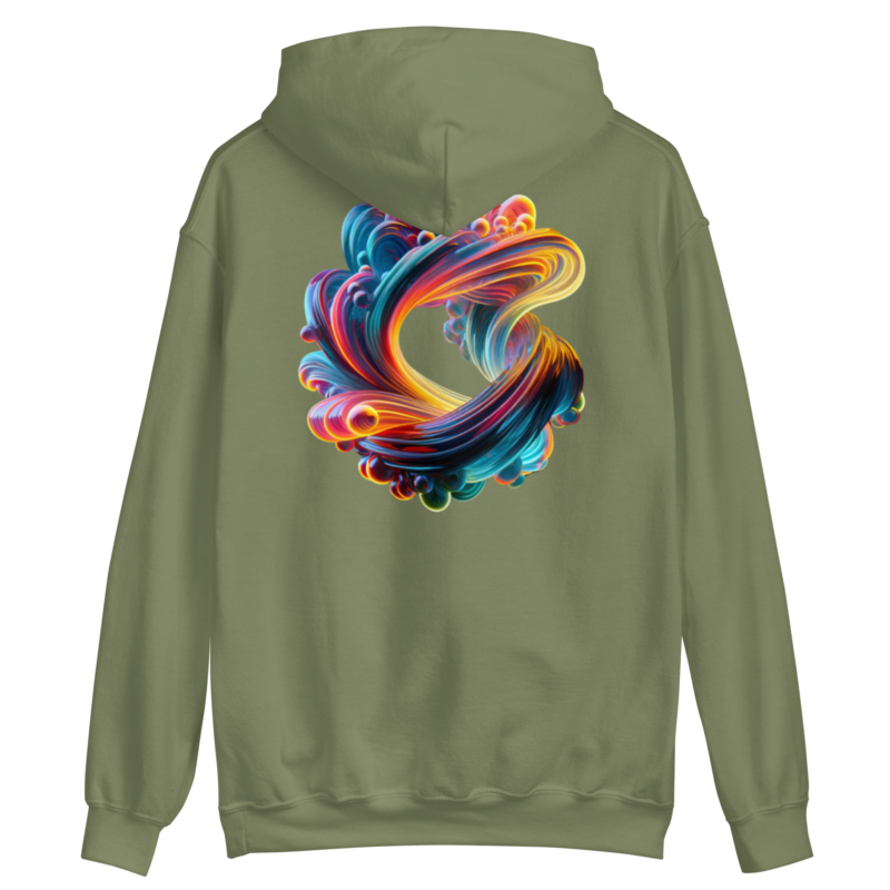 "Farbexplosion im Wirbelwind" - Unisex-Kapuzenpullover – Hoodies – HOB Products