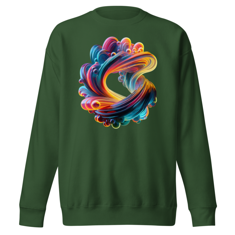 "Farbexplosion im Wirbelwind" - Unisex-Premium-Pullover – Pullover – HOB Products