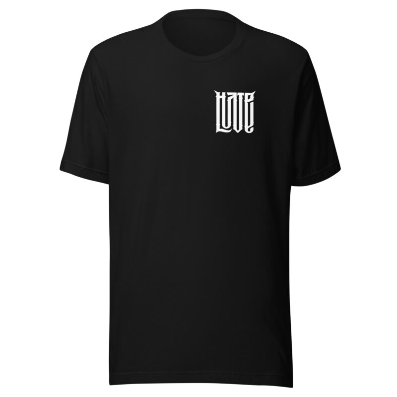 Zwischen Liebe und Hass - Unisex-T-Shirt – T-Shirts – HOB Products