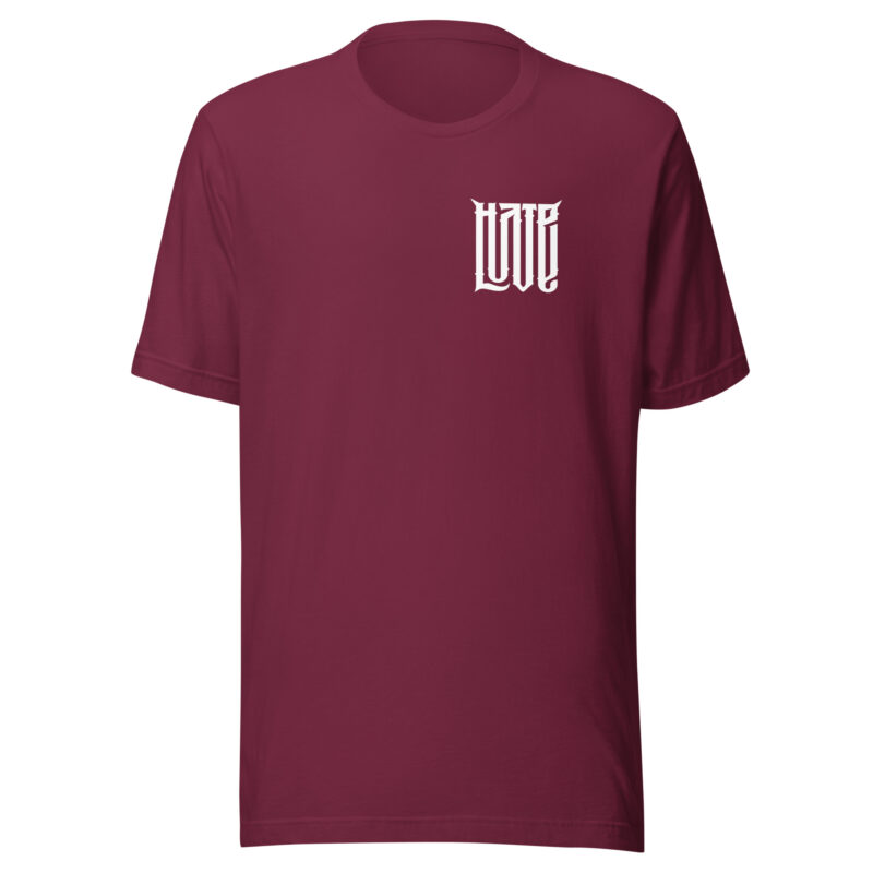 Zwischen Liebe und Hass - Unisex-T-Shirt – T-Shirts – HOB Products