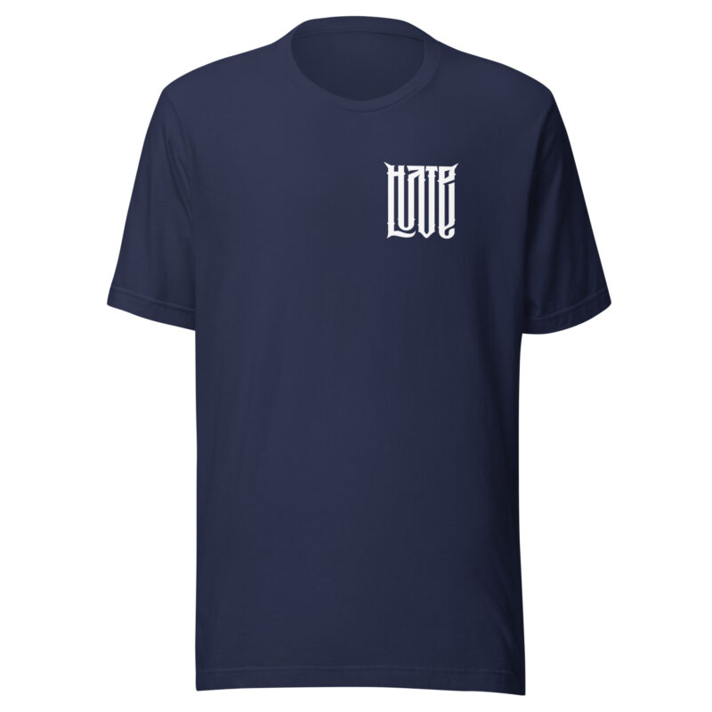 Zwischen Liebe und Hass - Unisex-T-Shirt – T-Shirts – HOB Products