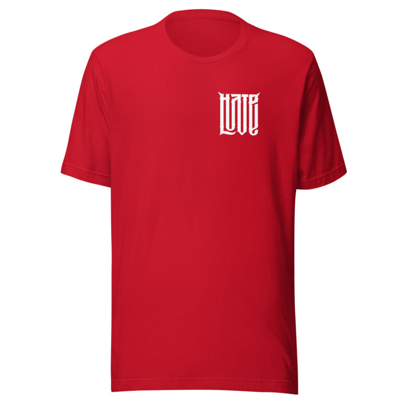 Zwischen Liebe und Hass - Unisex-T-Shirt – T-Shirts – HOB Products