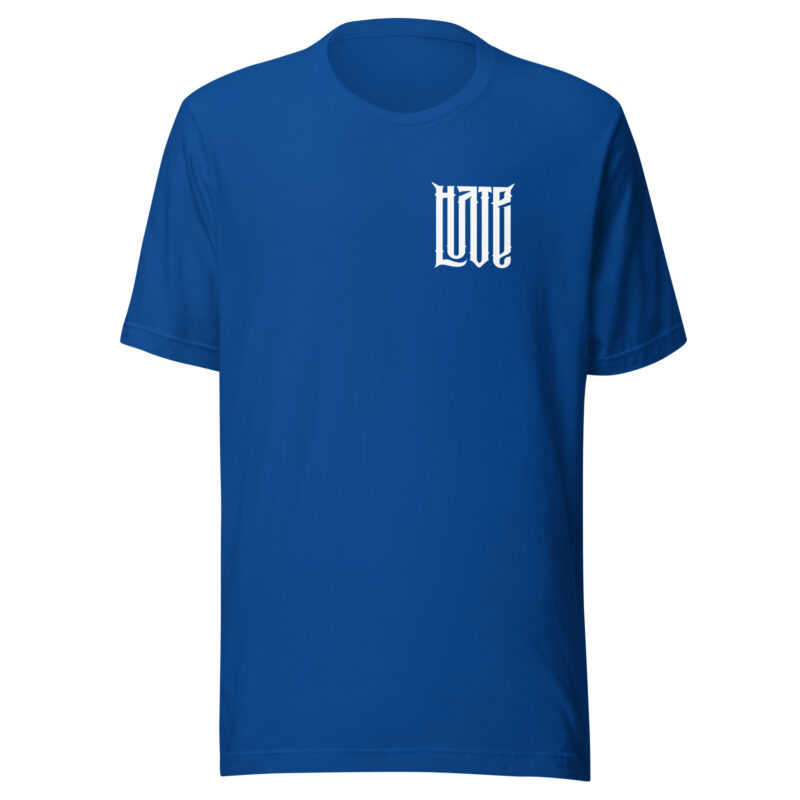 Zwischen Liebe und Hass - Unisex-T-Shirt – T-Shirts – HOB Products