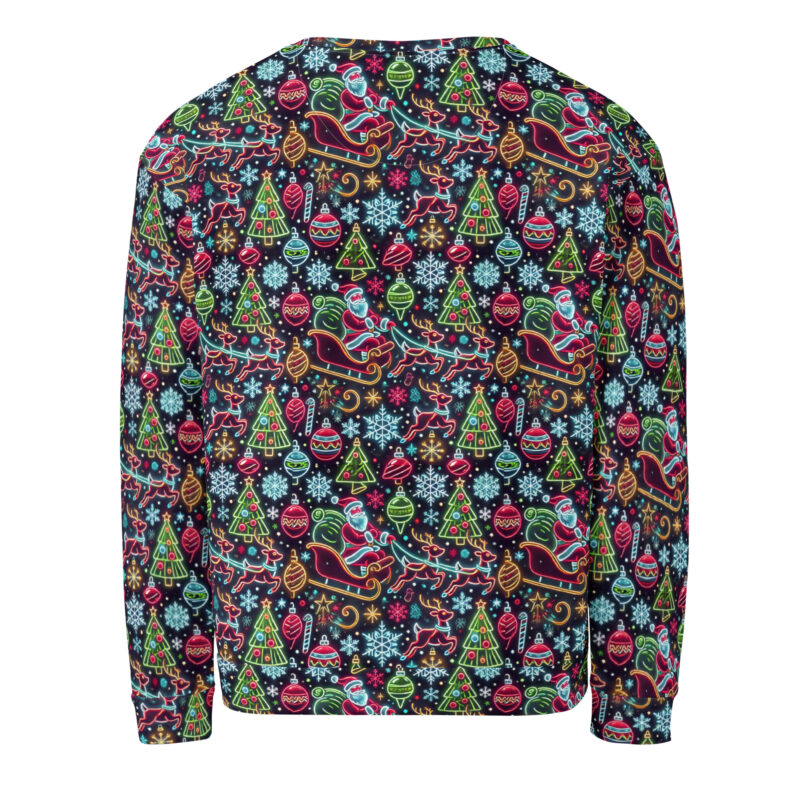Santa Neon Ride – Unisex-Pullover – Allover – HOB Products