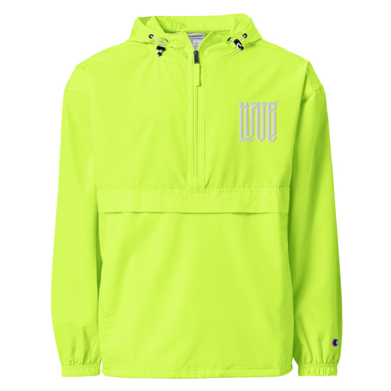 Zwischen Liebe und Hass – Bestickte, verstaubare Champion-Jacke – Champion – HOB Products