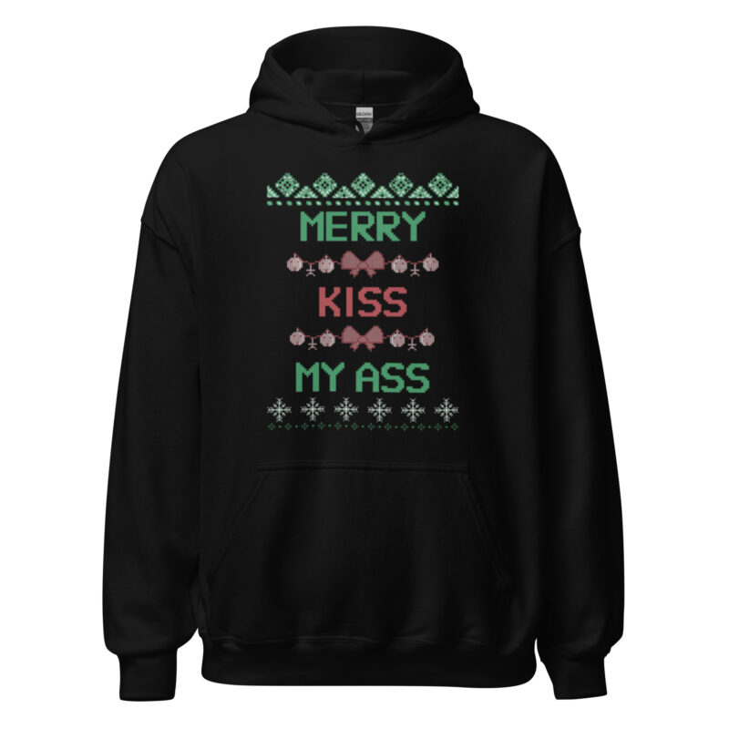 Merry Kiss My Ass – Unisex-Kapuzenpullover – Hoodies – HOB Products