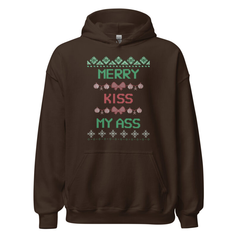 Merry Kiss My Ass – Unisex-Kapuzenpullover – Hoodies – HOB Products