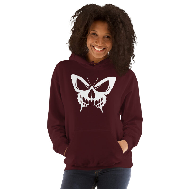 Schmetterling mit Schädel – Unisex-Kapuzenpullover – Hoodies – HOB Products