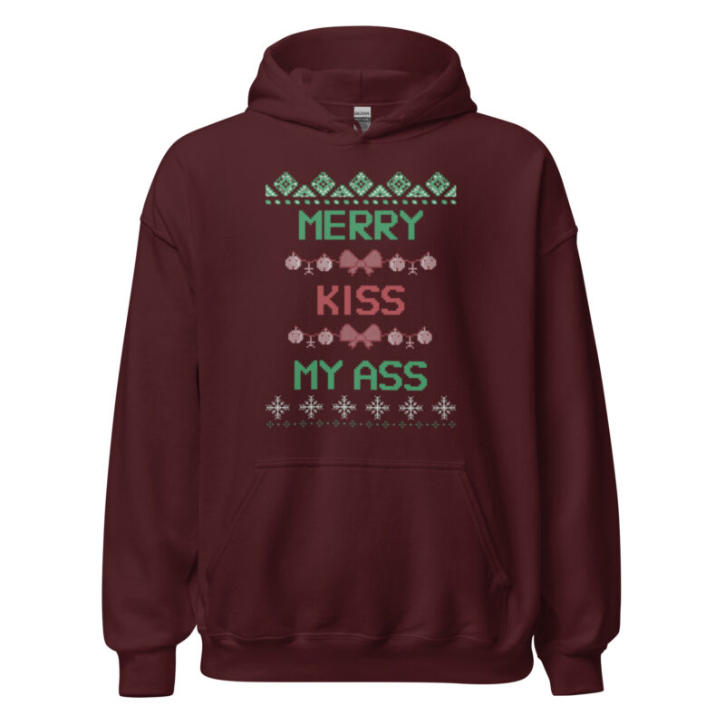 Merry Kiss My Ass – Unisex-Kapuzenpullover – Hoodies – HOB Products