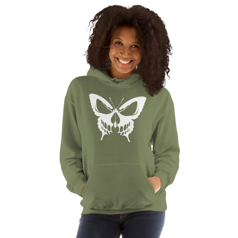 Schmetterling mit Schädel – Unisex-Kapuzenpullover – Hoodies – HOB Products