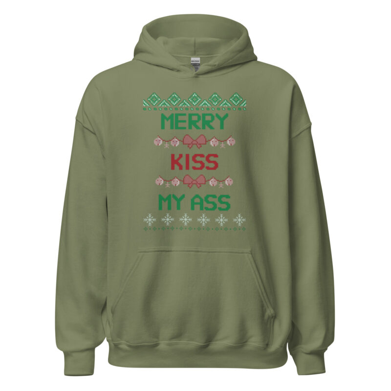 Merry Kiss My Ass – Unisex-Kapuzenpullover – Hoodies – HOB Products