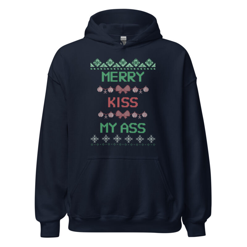 Merry Kiss My Ass – Unisex-Kapuzenpullover – Hoodies – HOB Products