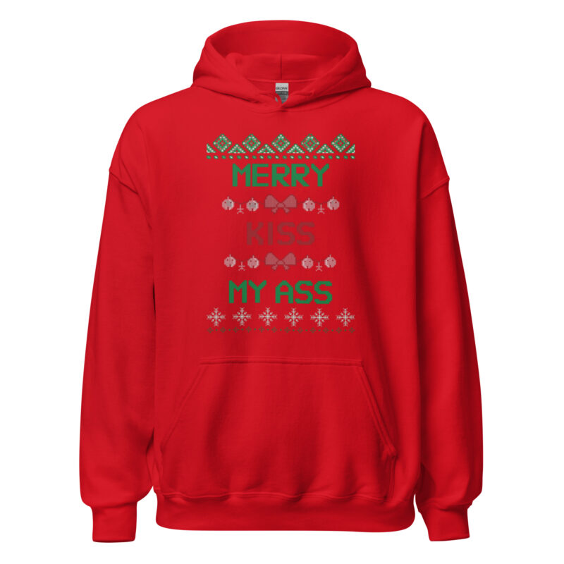 Merry Kiss My Ass – Unisex-Kapuzenpullover – Hoodies – HOB Products