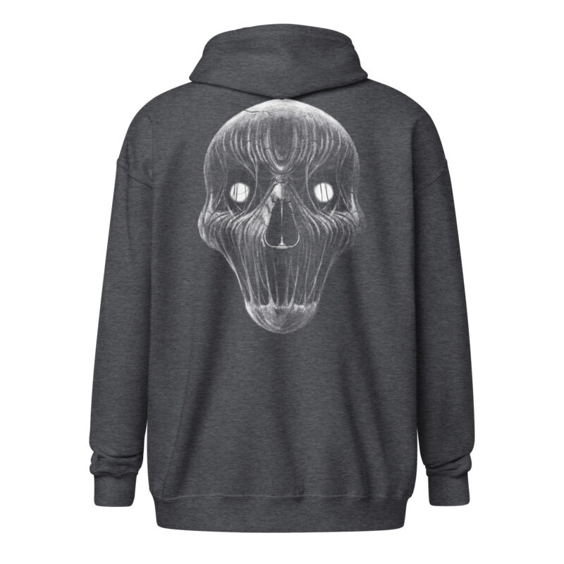 Verfallener Schädel – Unisex Heavy-Blend Zip Hoodie – Jacken – HOB Products