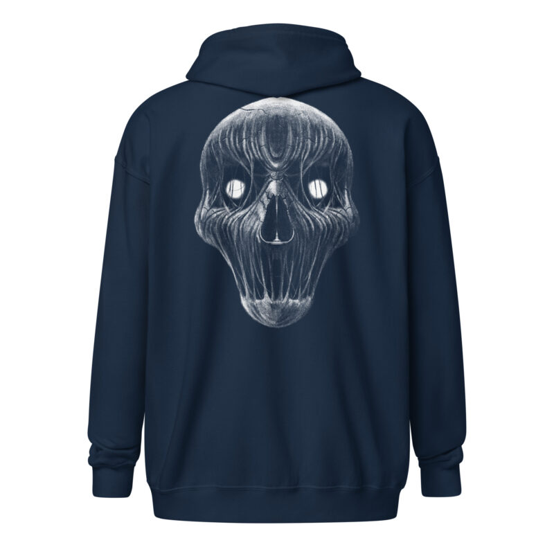 Verfallener Schädel – Unisex Heavy-Blend Zip Hoodie – Jacken – HOB Products