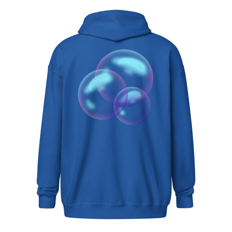 Schwebende Blasen - Unisex Heavy-Blend Zip Hoodie – Jacken – HOB Products