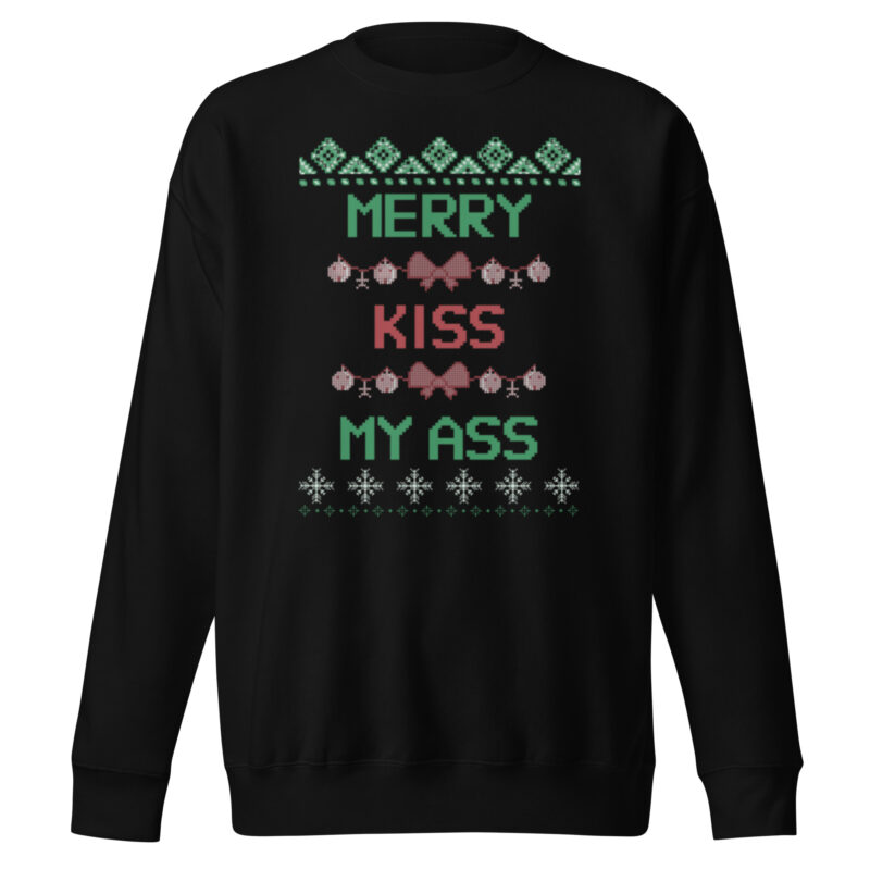 Merry Kiss My Ass – Unisex-Premium-Pullover – Pullover – HOB Products