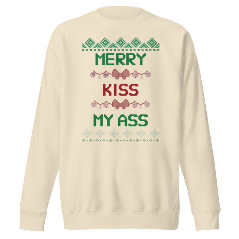 Merry Kiss My Ass – Unisex-Premium-Pullover – Pullover – HOB Products