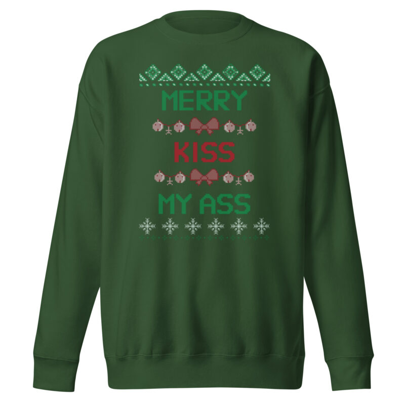 Merry Kiss My Ass – Unisex-Premium-Pullover – Pullover – HOB Products