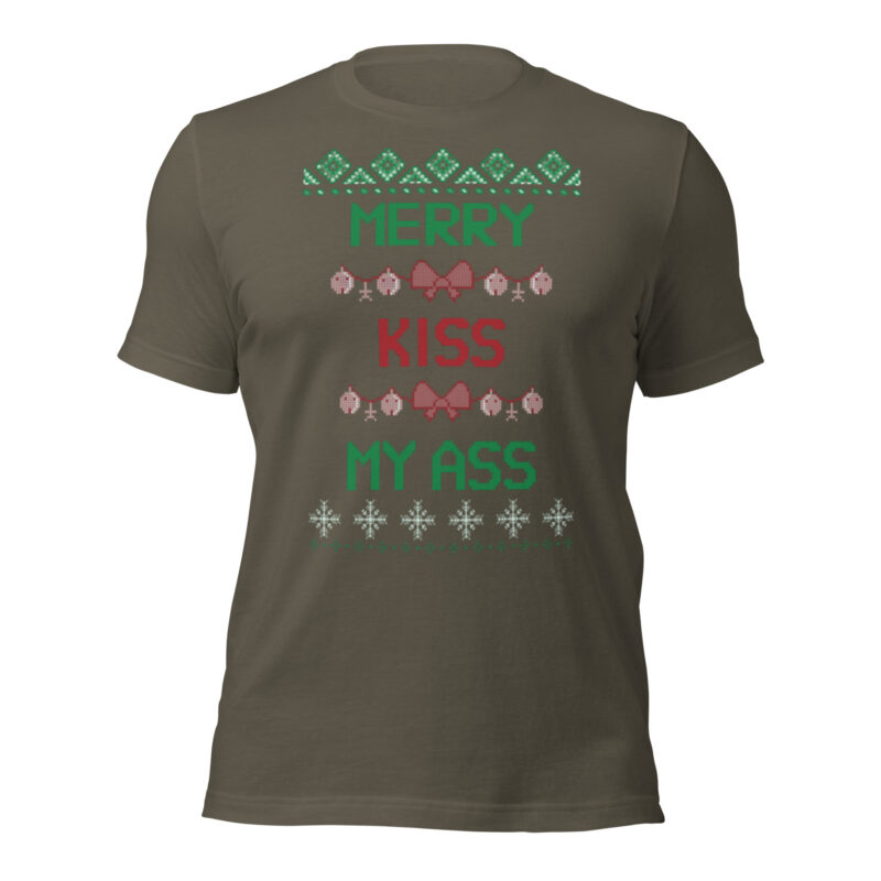 Merry Kiss My Ass – Unisex-T-Shirt – T-Shirts – HOB Products
