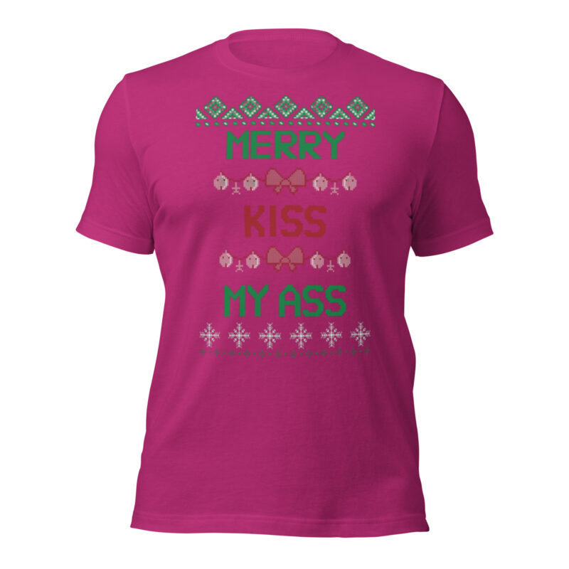 Merry Kiss My Ass – Unisex-T-Shirt – T-Shirts – HOB Products