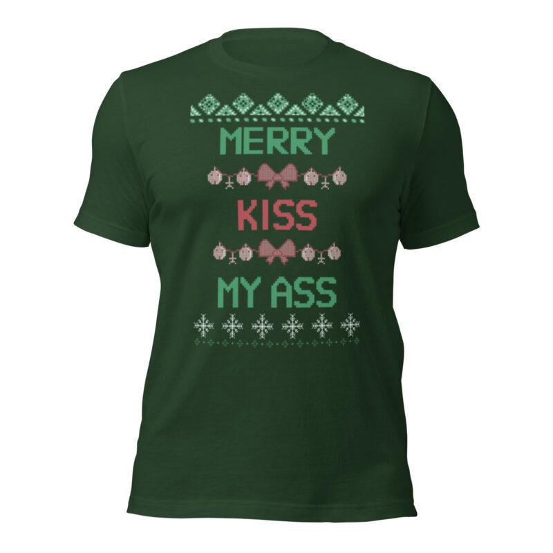 Merry Kiss My Ass – Unisex-T-Shirt – T-Shirts – HOB Products