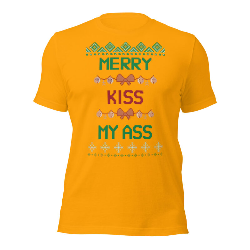 Merry Kiss My Ass – Unisex-T-Shirt – T-Shirts – HOB Products