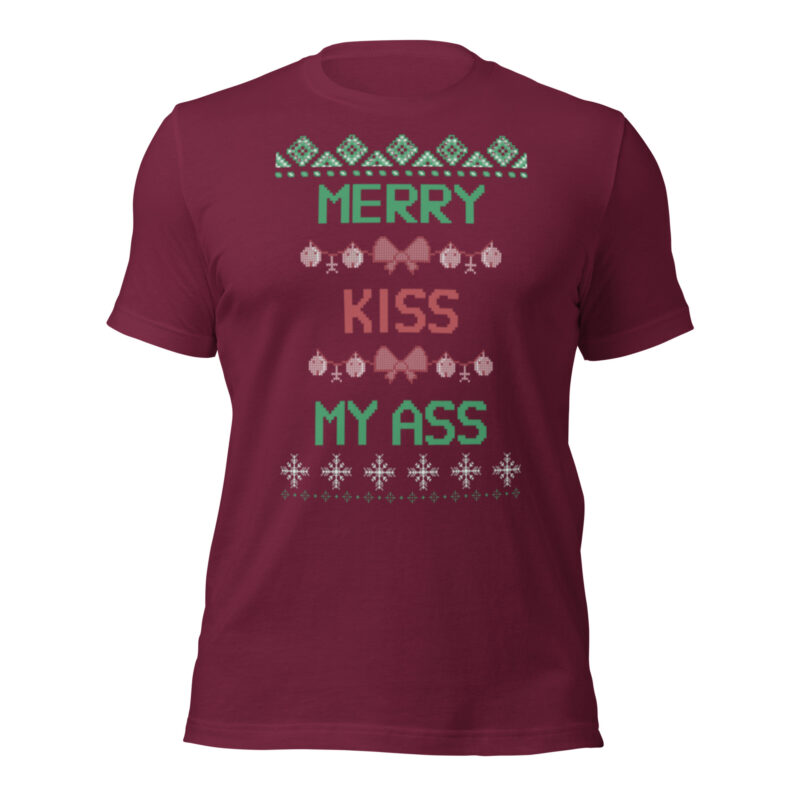 Merry Kiss My Ass – Unisex-T-Shirt – T-Shirts – HOB Products