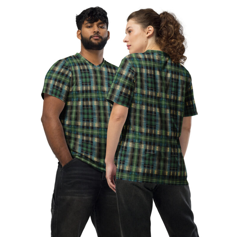Tartan Muster - Recyceltes Unisex-Trikot mit Allover-Druck – Allover – HOB Products