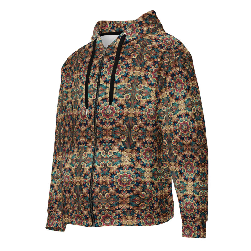 Orientalisches Mandala – Unisex Zip-Hoodie – Allover – HOB Products