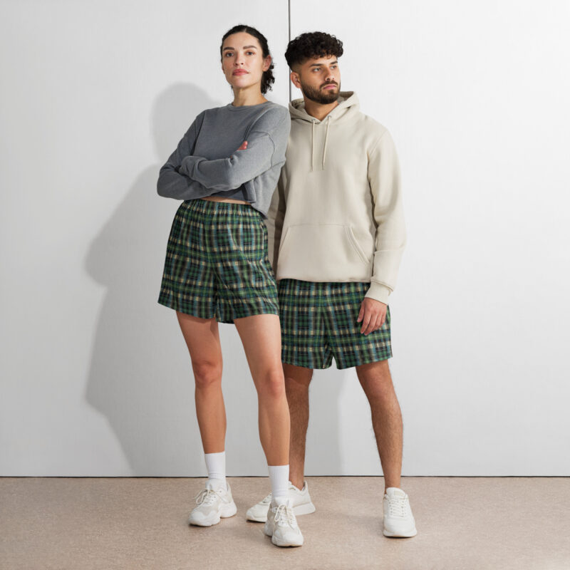 Tartan Muster - Lange Unisex Sport-Shorts mit Allover-Druck – Allover – HOB Products