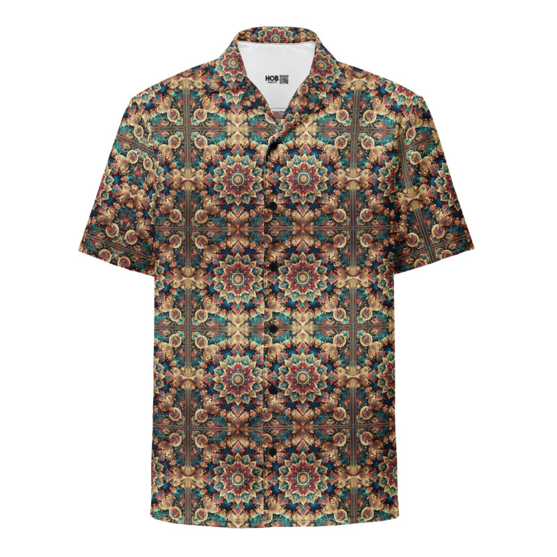 Orientalisches Mandala – Unisex Hemd mit Knöpfen – Allover – HOB Products