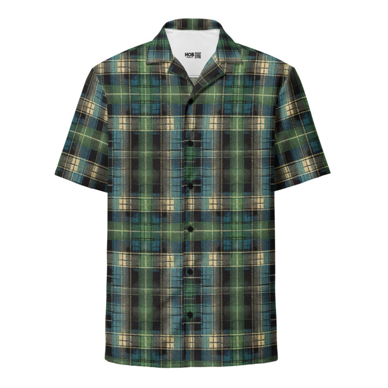 Tartan Muster - Unisex Hemd mit Knöpfen – Allover – HOB Products