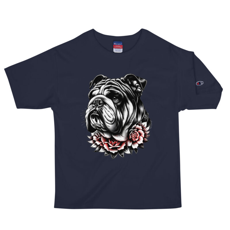 Bulldogge und Rosen – Champion-Herren-T-Shirt – Champion – HOB Products