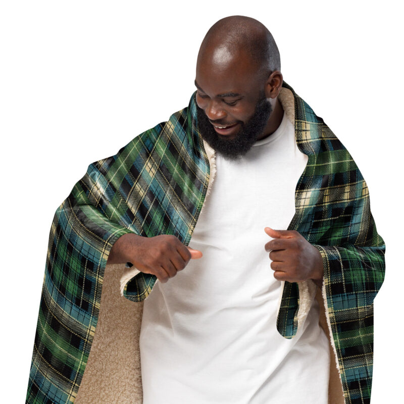 Tartan Muster - Sherpa-Decke – Allover – HOB Products