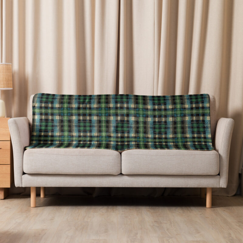 Tartan Muster - Sherpa-Decke – Allover – HOB Products