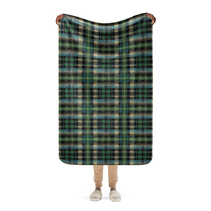 Tartan Muster - Sherpa-Decke – Allover – HOB Products