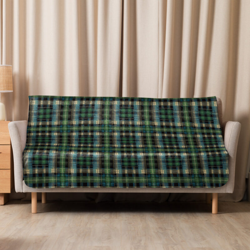 Tartan Muster - Sherpa-Decke – Allover – HOB Products