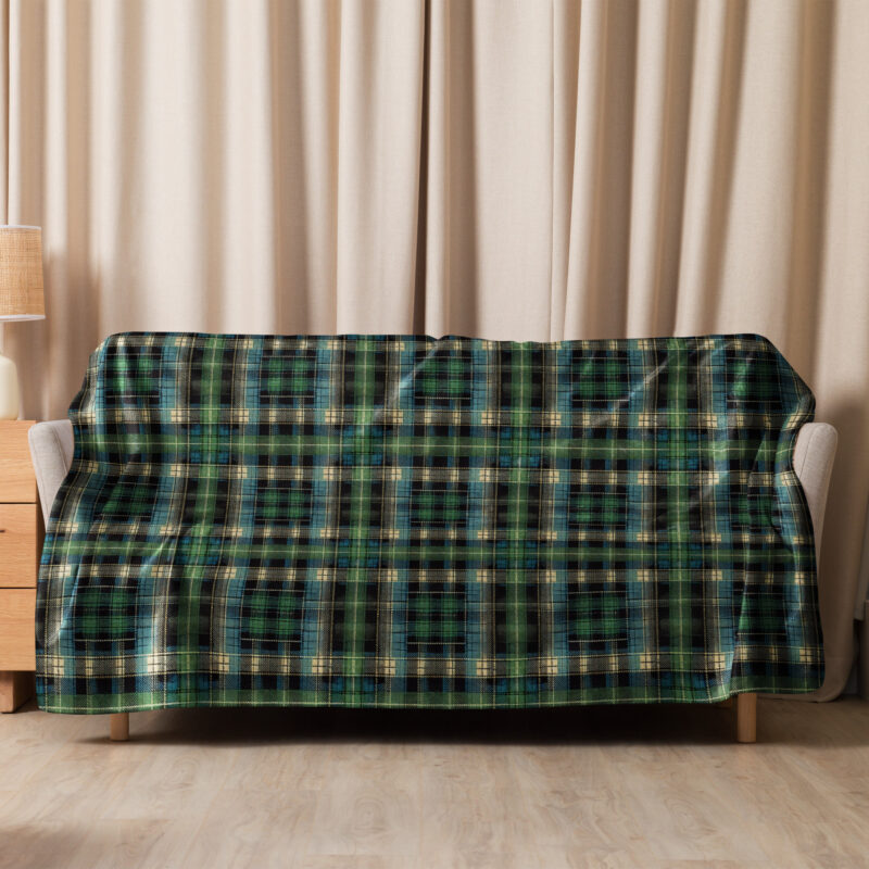 Tartan Muster - Sherpa-Decke – Allover – HOB Products