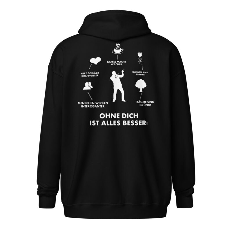 Ohne Dich ist Alles Besser! – Unisex Heavy-Blend Zip Hoodie – Jacken – HOB Products