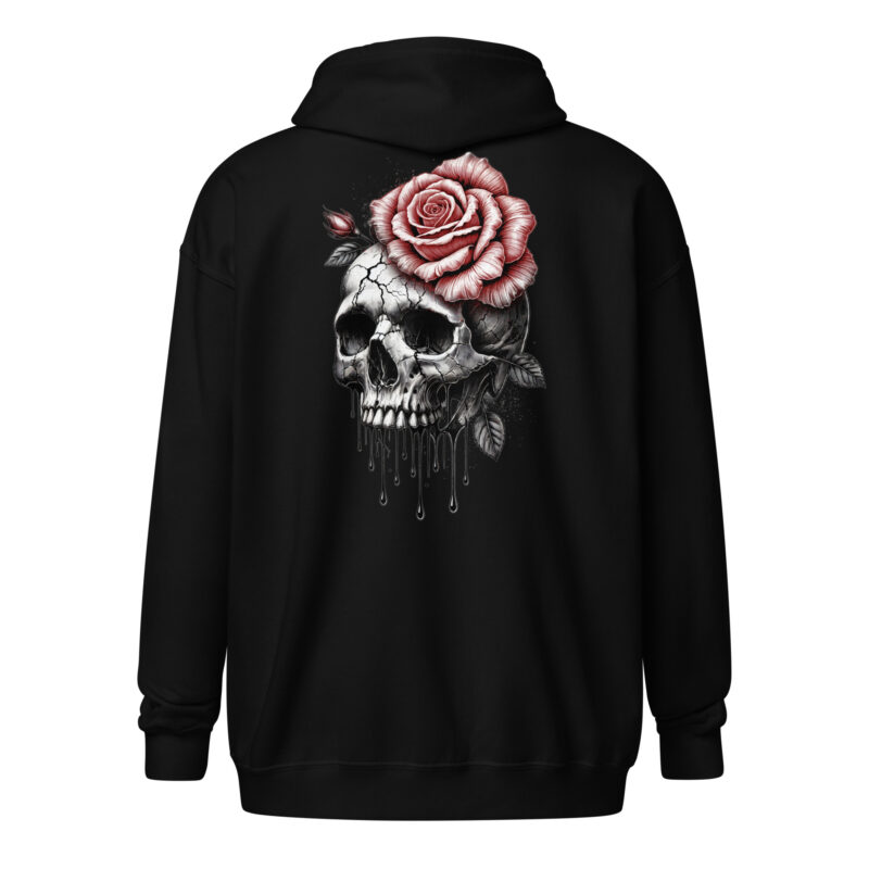 Schädel und Rose – Unisex Heavy-Blend Zip Hoodie – Jacken – HOB Products