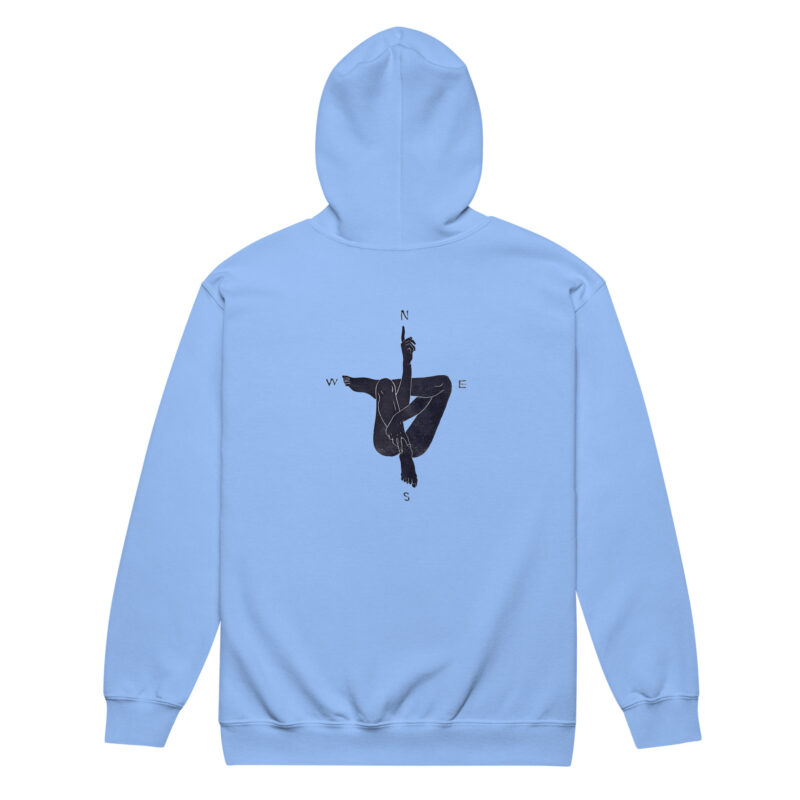 Kompass der Seele – Unisex Heavy-Blend Zip Hoodie – Jacken – HOB Products