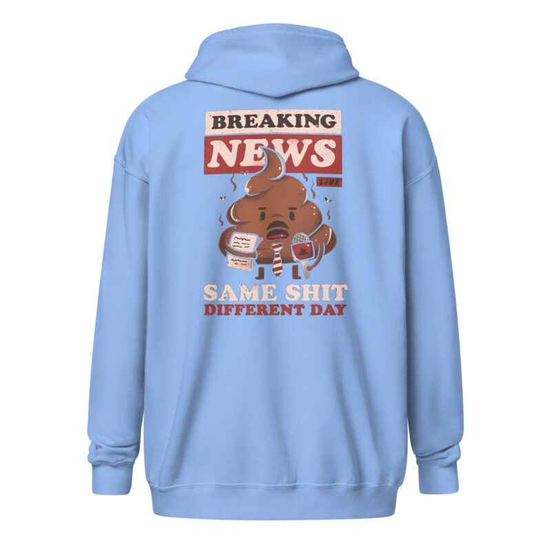Breaking News: Same Shit Different Day – Unisex Heavy-Blend Zip Hoodie – Jacken – HOB Products