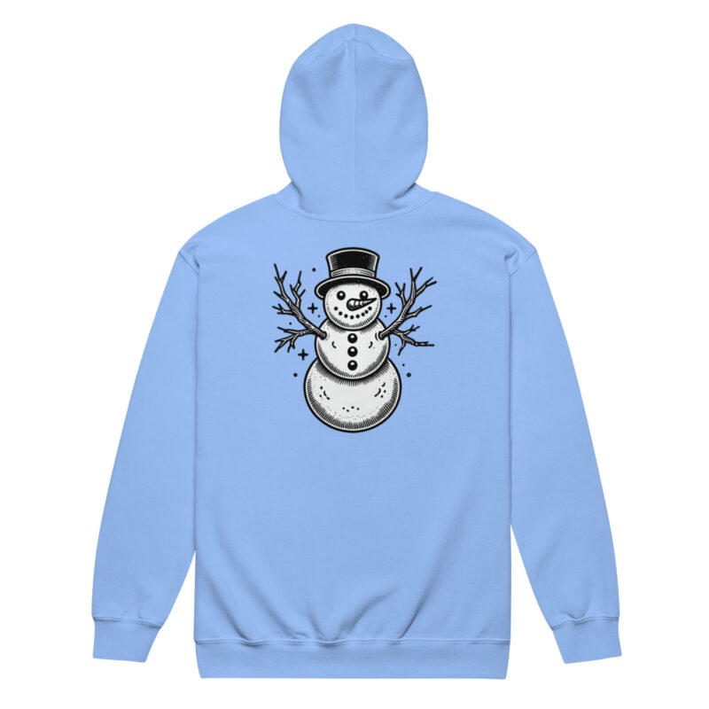 Vintage Schneemann – Unisex Heavy-Blend Zip Hoodie – Jacken – HOB Products