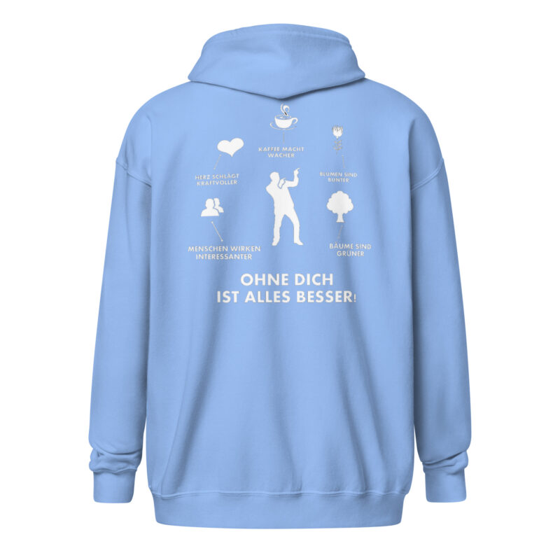Ohne Dich ist Alles Besser! – Unisex Heavy-Blend Zip Hoodie – Jacken – HOB Products